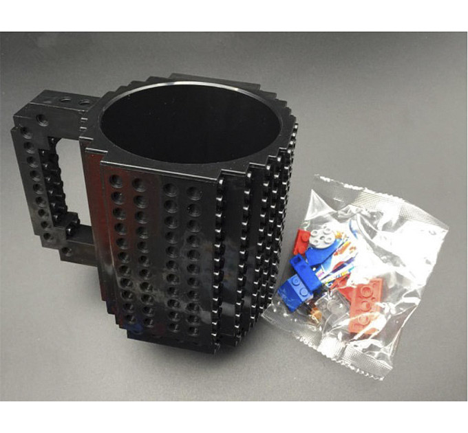 Кухоль Лего конструктор (чорний)