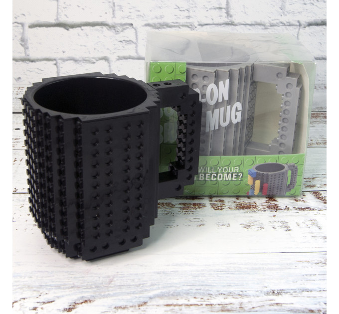 Кухоль Лего конструктор (чорний)