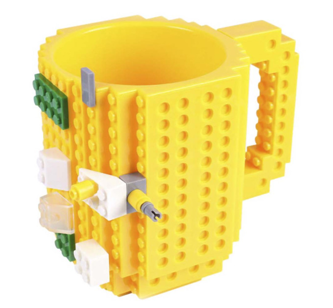 Кружка Лего конструктор (желтая)