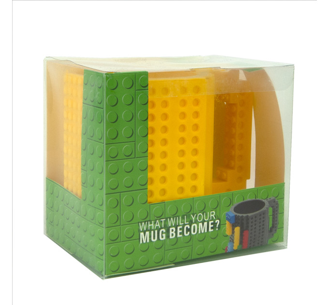 Кружка Лего конструктор (желтая)