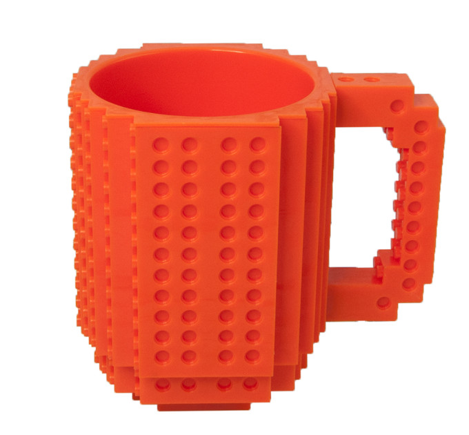 Кружка Лего конструктор (оранжевая)