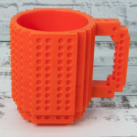 Кружка Лего конструктор (оранжевая)