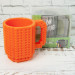 Кружка Лего конструктор (оранжевая)