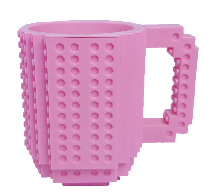 Кружка Лего конструктор (розовая)