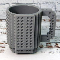 Кружка Лего конструктор (серая)