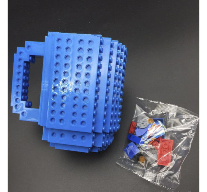 Кружка Лего конструктор (синяя)