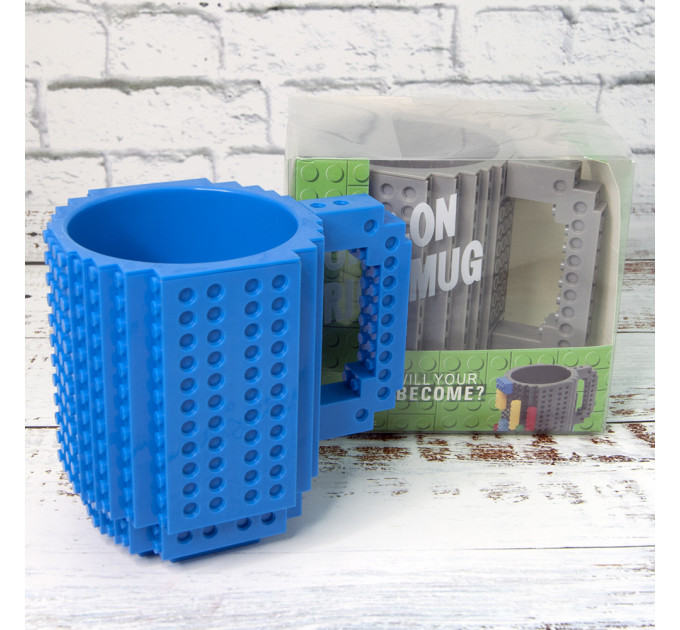 Кружка Лего конструктор (синяя)