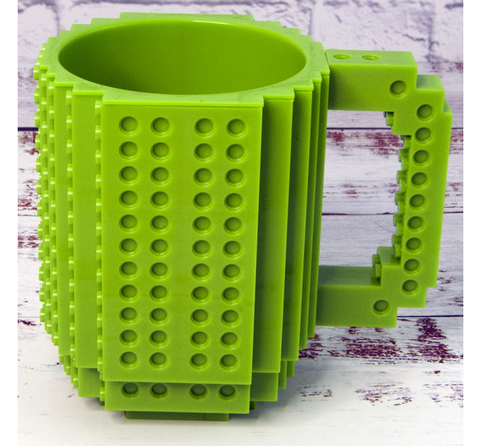 Кружка Лего конструктор (зеленая)
