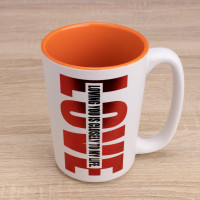 Кружка с пожеланием LOVE