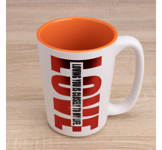 Кружка з побажанням LOVE