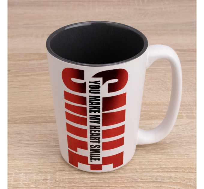 Кружка с пожеланием SMILE