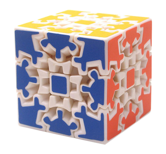 Кубик Рубіка 3х3х3 на шарнірах білий (блістер)