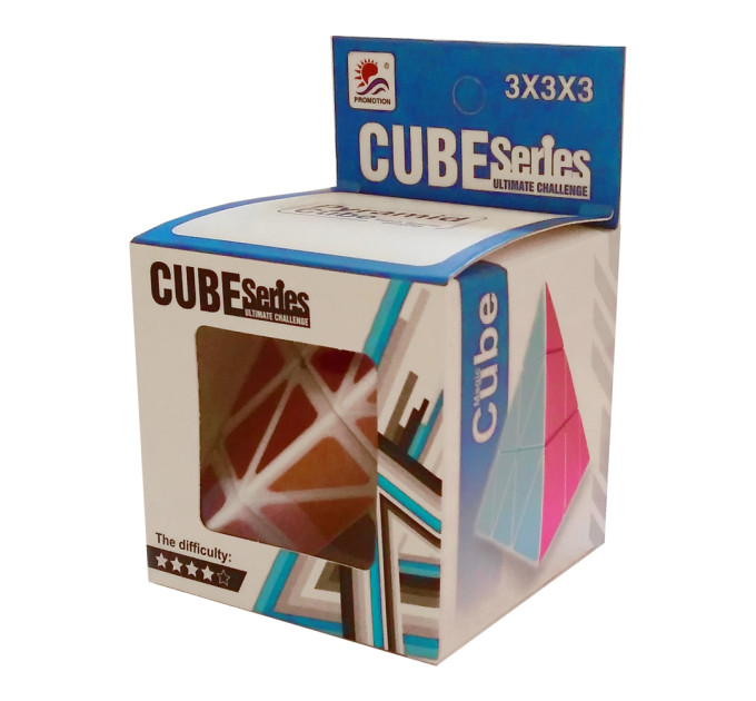 Кубик Рубика Пирамидка белая карбон