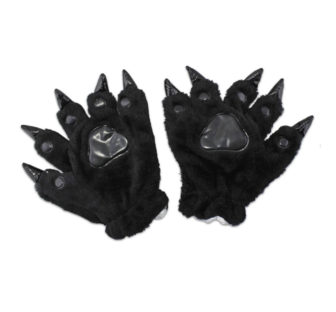 Лапы перчатки Кигуруми (черные)