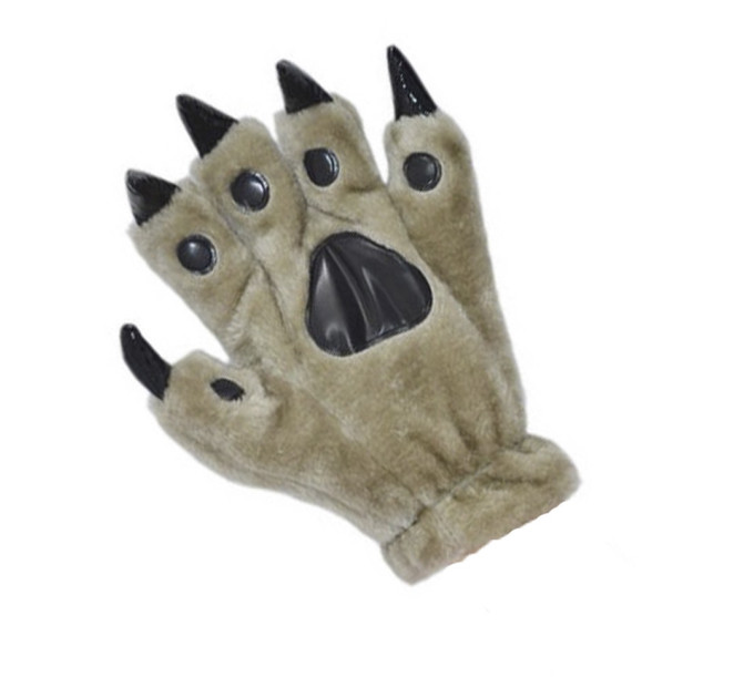 Лапы перчатки Кигуруми (серые)
