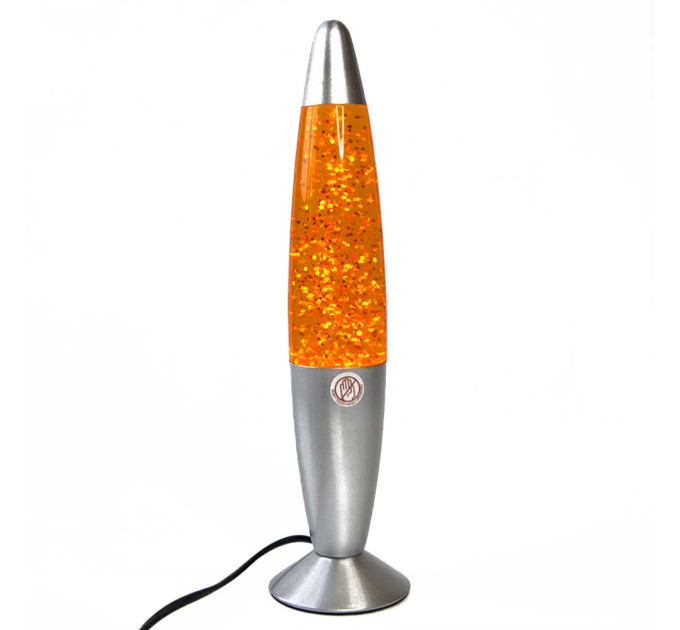 Лава лампа з глітером (34см) жовта