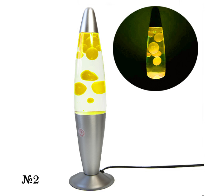 Лава лампа з парафіном (40см) жовта
