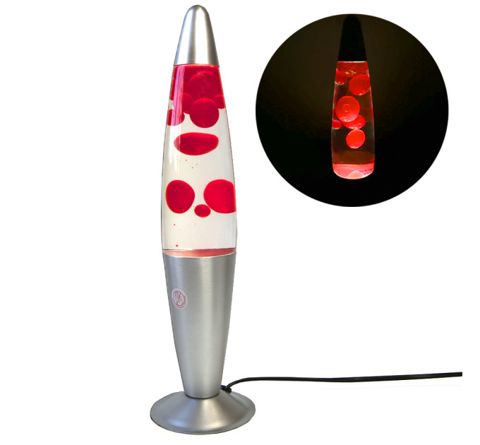 Лава лампа с парафином (40см) красная