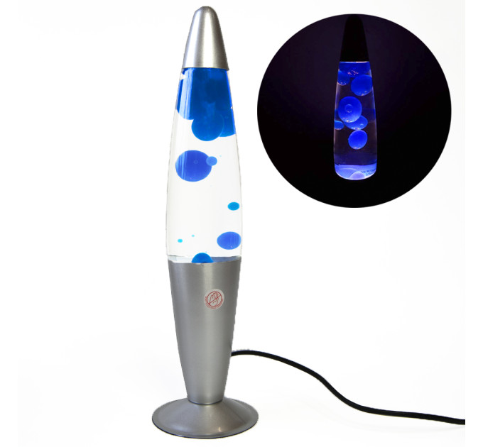 Лава лампа із парафіном (40см) синя