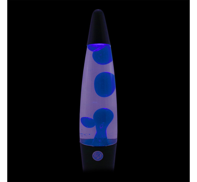 Лава лампа із парафіном (40см) синя