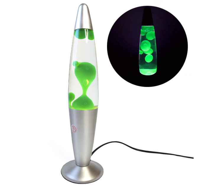 Лава лампа с парафином (40см) зеленая