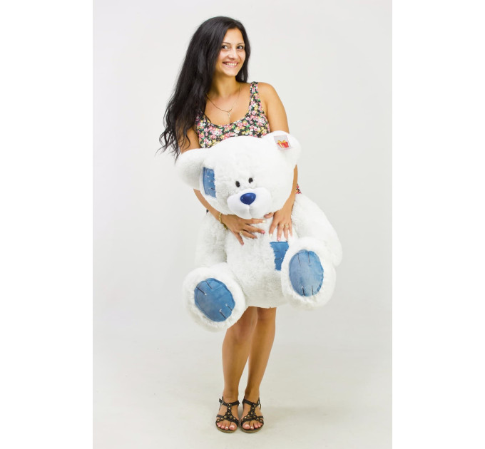 Плюшевый мишка Гриша 100 см (белый)