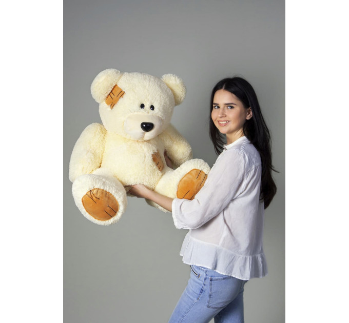 Плюшевий ведмедик Гриша 100 см (кремовий)