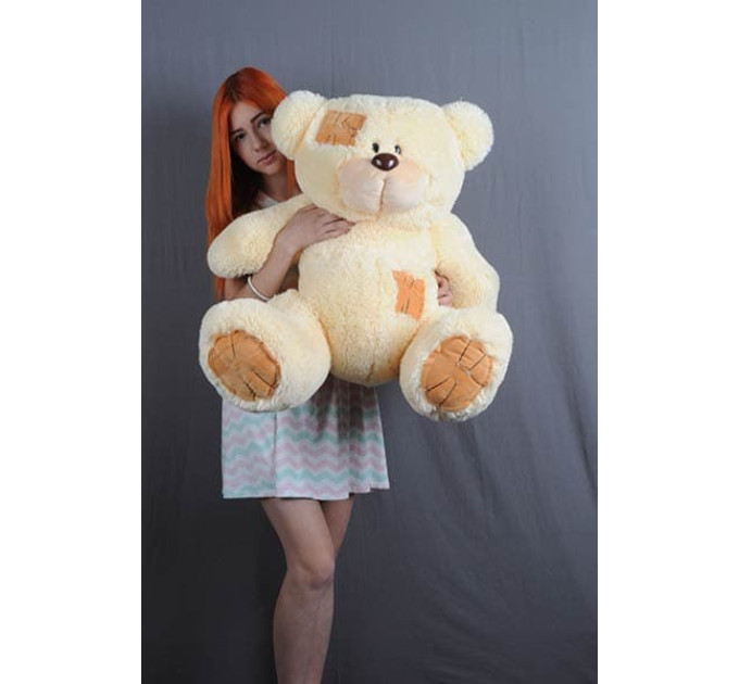 Плюшевий ведмедик Гриша 100 см (кремовий)