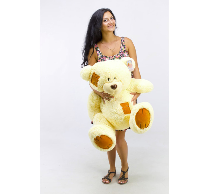 Плюшевий ведмедик Гриша 100 см (кремовий)