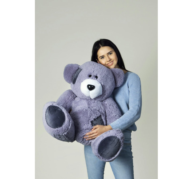 Плюшевый мишка Гриша 100 см (серый)