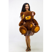 Плюшевый мишка Гриша 100 см (шоколадный)