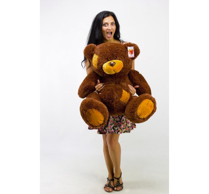 Плюшевый мишка Гриша 100 см (шоколадный)