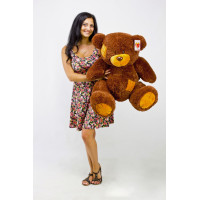 Плюшевый мишка Гриша 100 см (шоколадный)