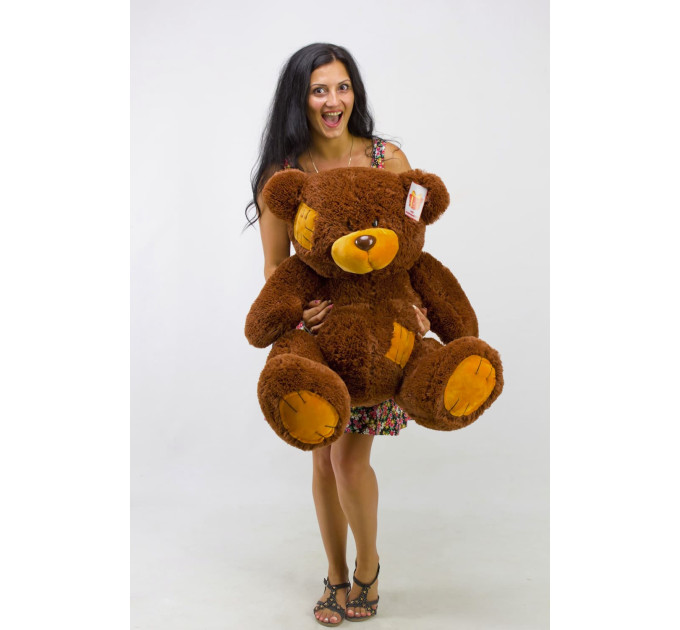 Плюшевый мишка Гриша 100 см (шоколадный)