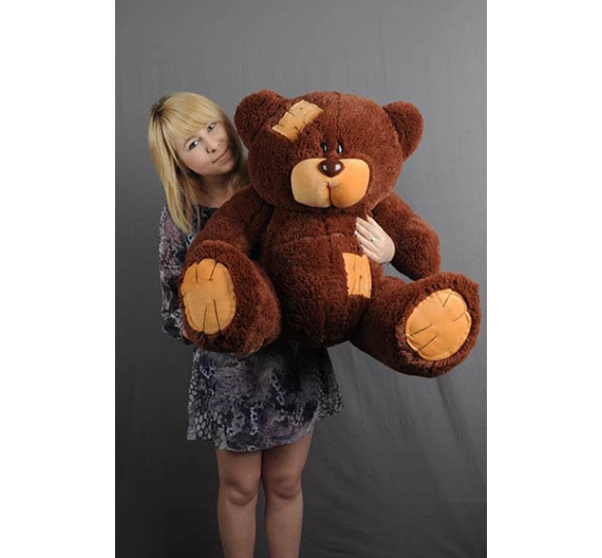 Плюшевый мишка Гриша 100 см (шоколадный)