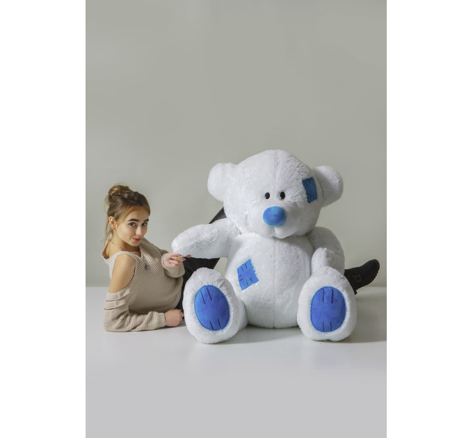 Плюшевий ведмедик Гриша 150 см (білий)