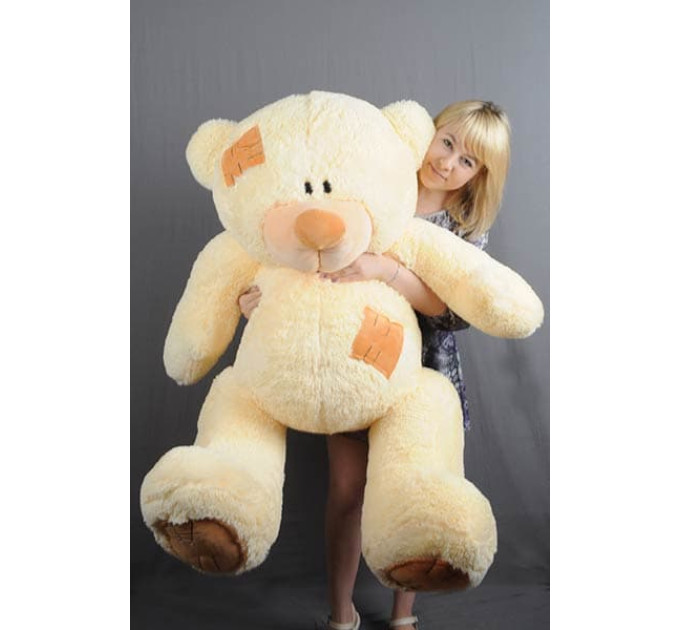 Плюшевый мишка Гриша 150 см (кремовый)