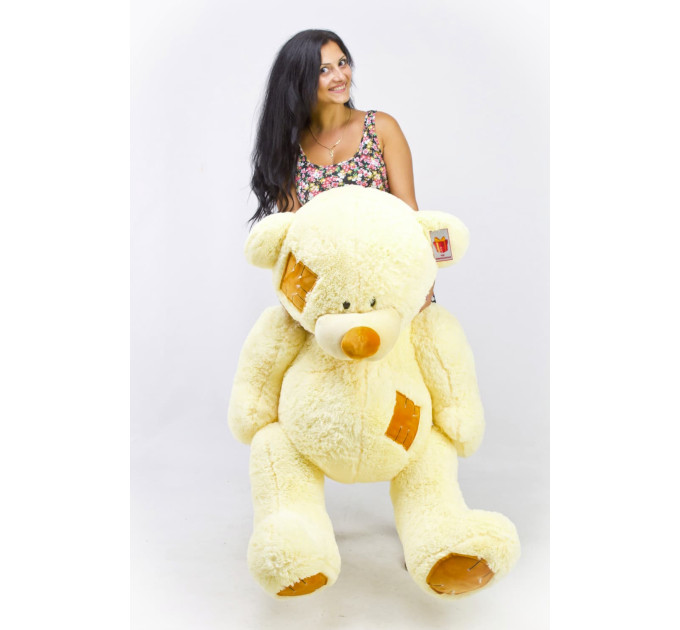 Плюшевый мишка Гриша 150 см (кремовый)