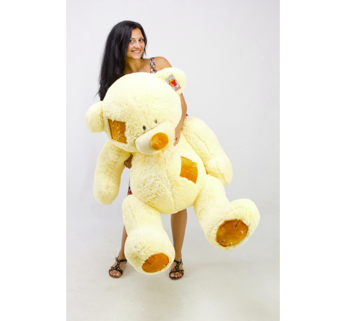 Плюшевый мишка Гриша 150 см (кремовый)