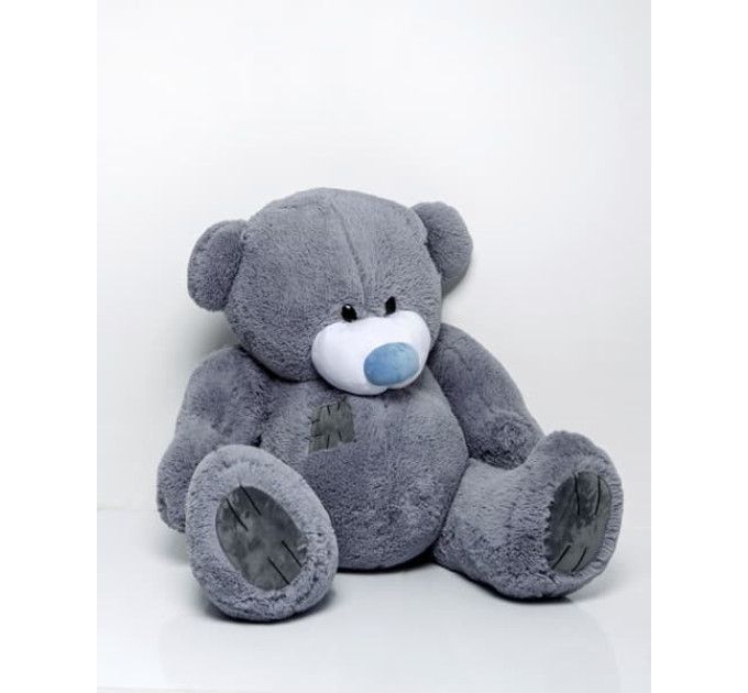 Плюшевый мишка Гриша 150 см (серый)