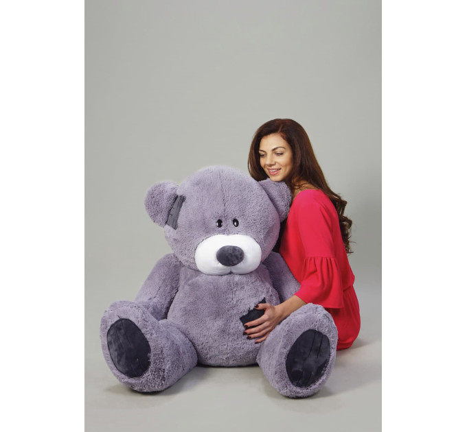 Плюшевый мишка Гриша 150 см (серый)