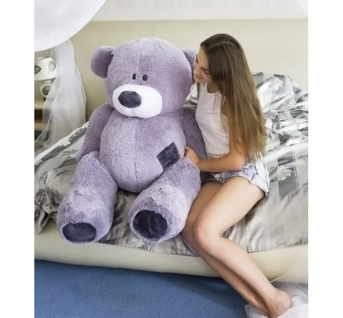 Плюшевый мишка Гриша 150 см (серый)