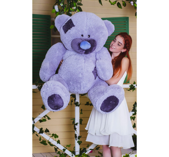 Плюшевый мишка Гриша 150 см (серый)