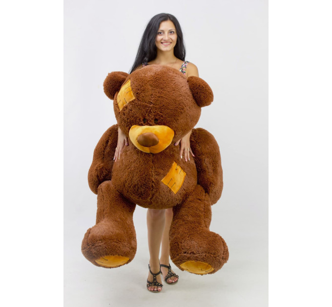 Плюшевий ведмедик Гриша 150 см (шоколадний)