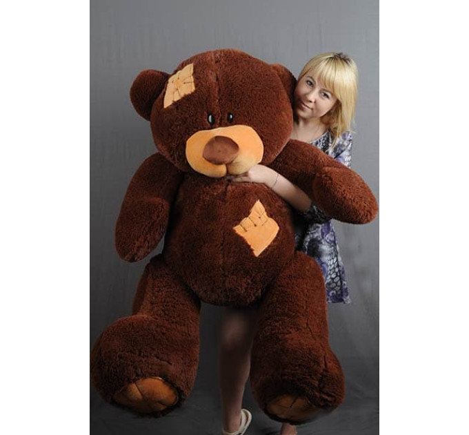 Плюшевий ведмедик Гриша 150 см (шоколадний)