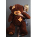 Плюшевий ведмедик Гриша 150 см (шоколадний)