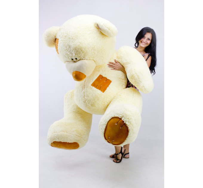 Плюшевый мишка Гриша 250 см (кремовый)