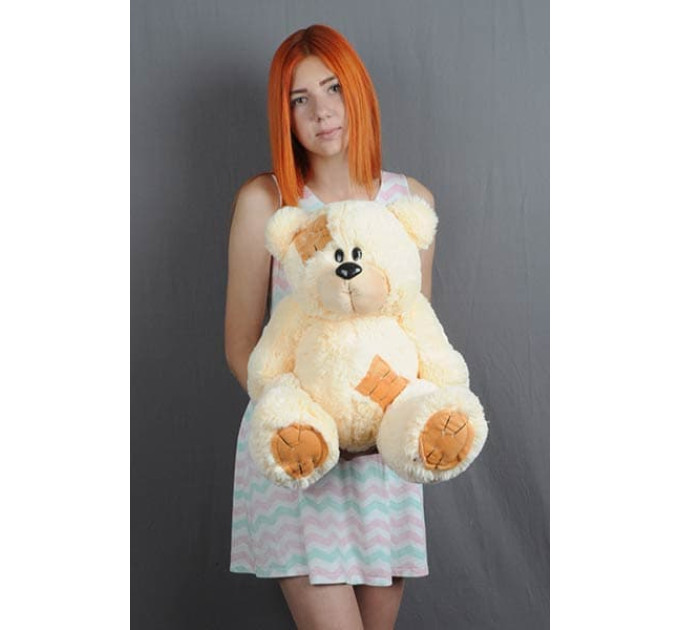 Плюшевый мишка Гриша 50 см (кремовый)