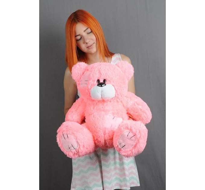 Плюшевый мишка Гриша 50 см (розовый)