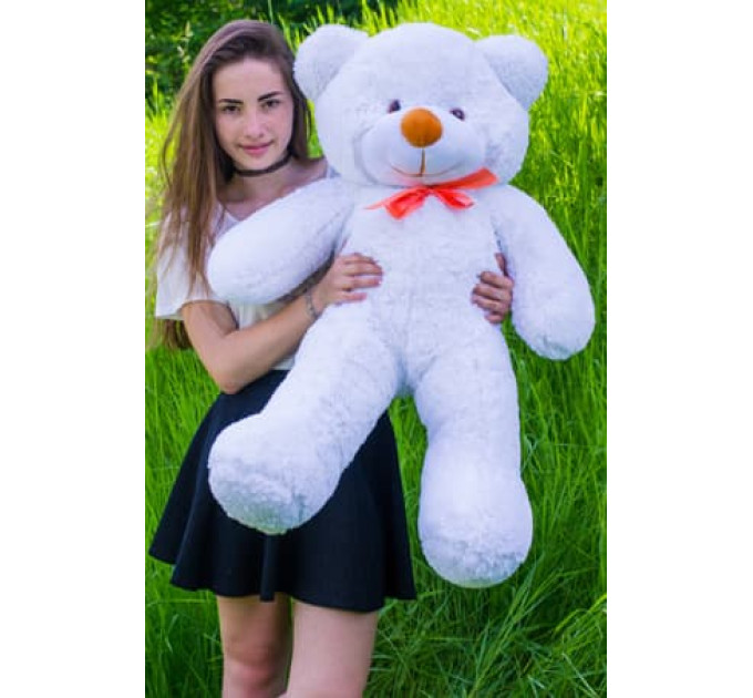 Плюшевый мишка Нестор 100 см (белый)